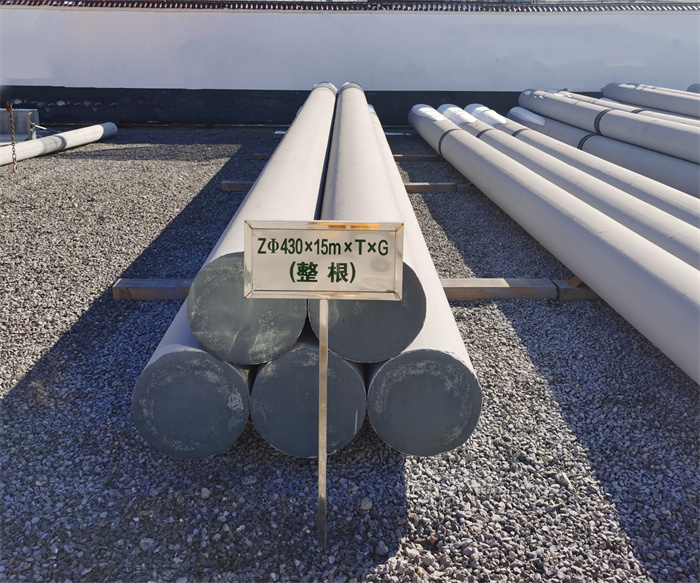 京山430×15米×T×G终端电线杆